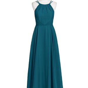 Long Dress - Azazie - Ink Blue. W/ Pockets!